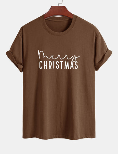 Adelmo® | Christmas Print Cotton T-Shirt