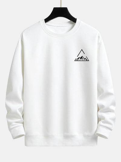 Lars® | Triangle Mountain Print Relax Fit Sweatshirt