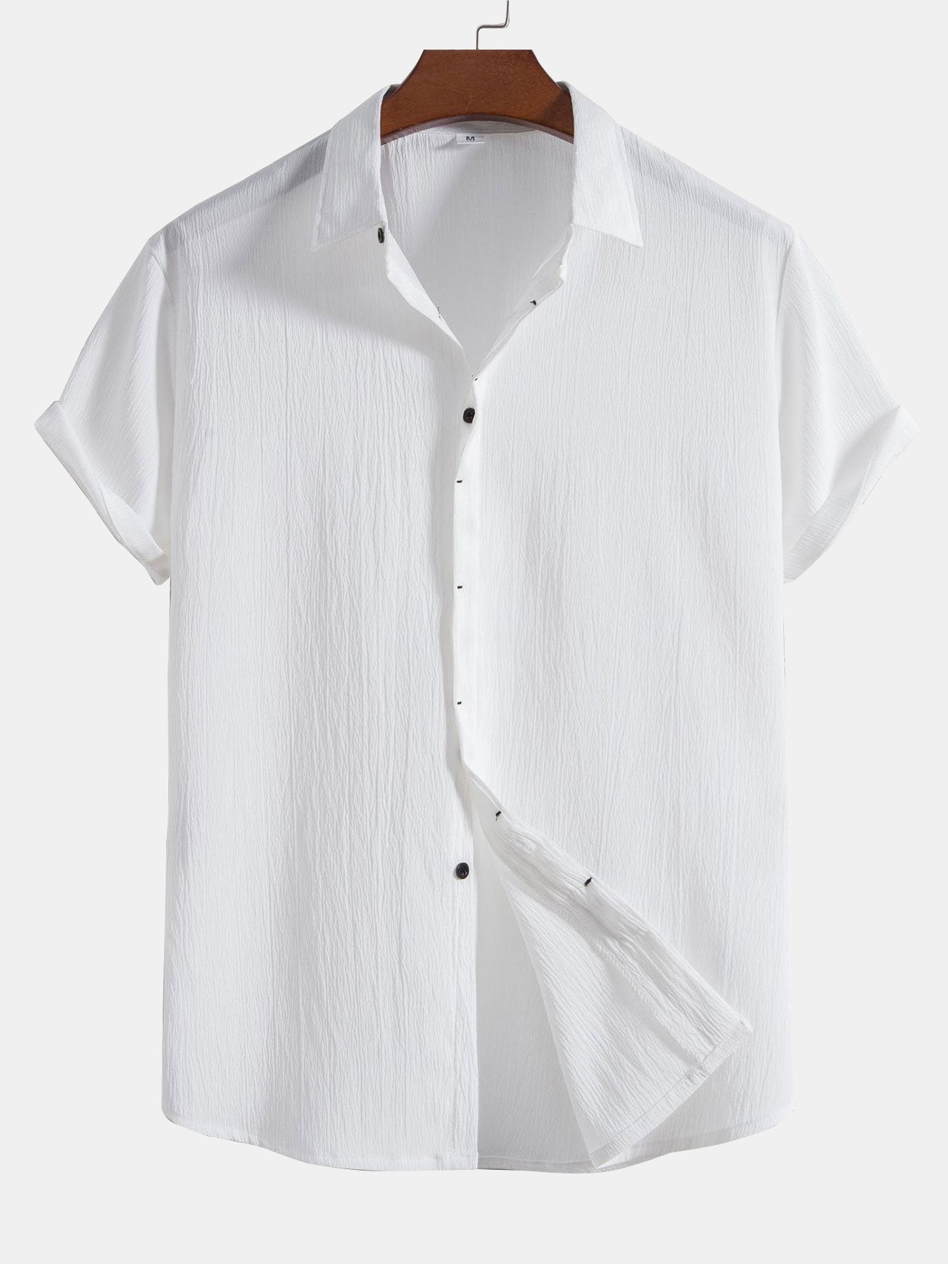 Aloys® | Wrinkled Concealed Fly Shirt