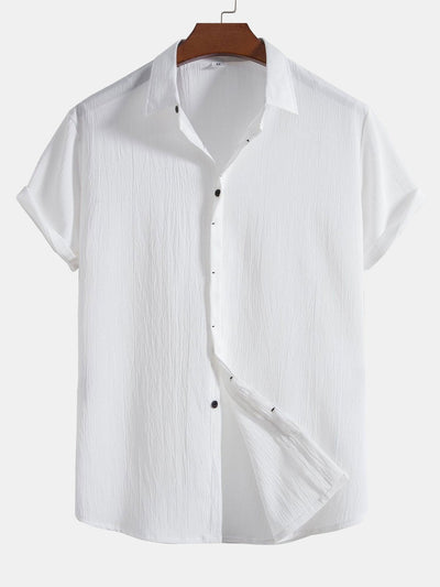 Aloys® | Wrinkled Concealed Fly Shirt