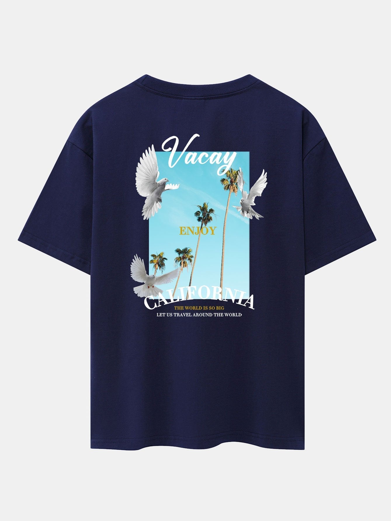 Tobías® | Dove Back Print Drop Shoulder Oversize T-Shirt