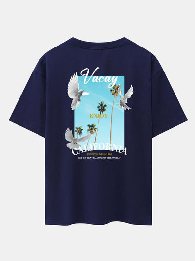 Tobías® | Dove Back Print Drop Shoulder Oversize T-Shirt