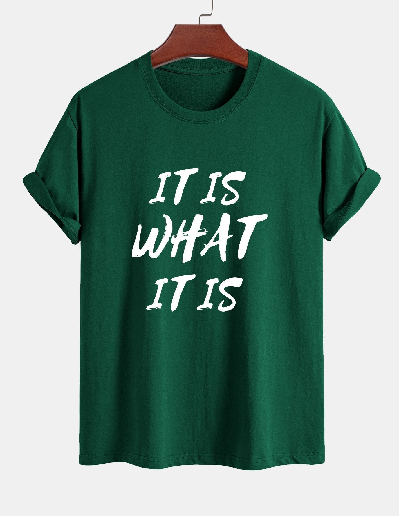 Ulrico® | It Is What It Is Print Cotton T-Shirt