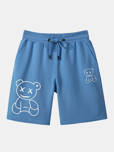 Hermenegildo® | Line Shaped Bear Print Shorts