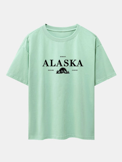 Enrique® | Slogan Print Drop Shoulder Oversize T-Shirt