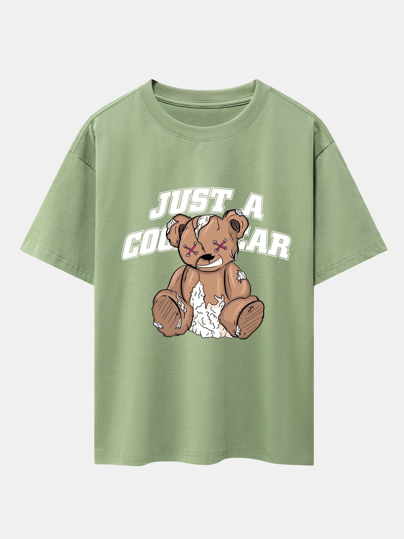 Joseph® | Tattered Bear Print Drop Shoulder Oversize T-Shirt