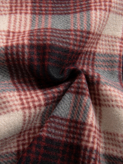Albert | Teddy Fleece Lined Flannel Plaid Hoodie