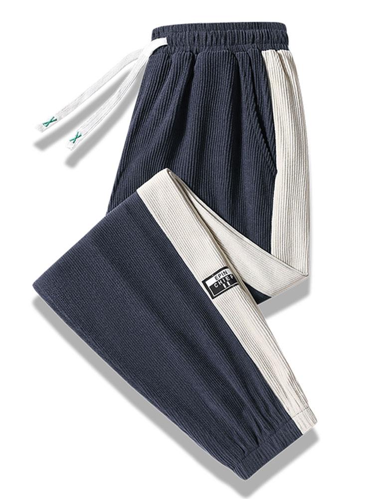 Ernesto® | Side Stripe Corduroy Jogging Pants