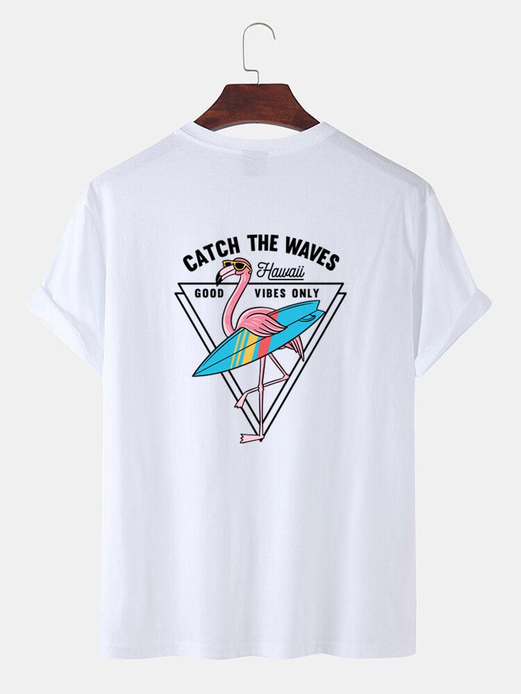 Herman® | Surf Flamingo Print T-Shirt