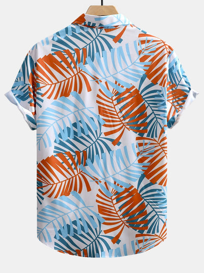Vicente® | Leaf Print Button Up Shirt