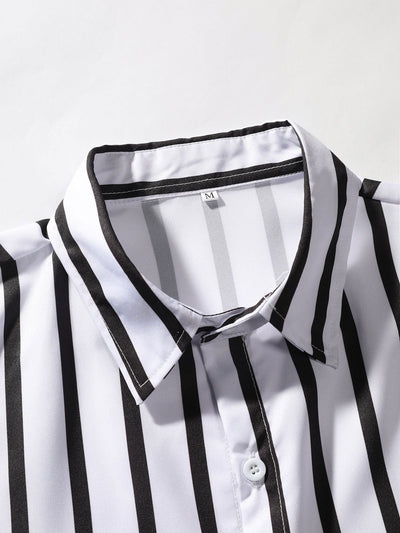 Ignacio® | Stripe Print Button Up Shirt