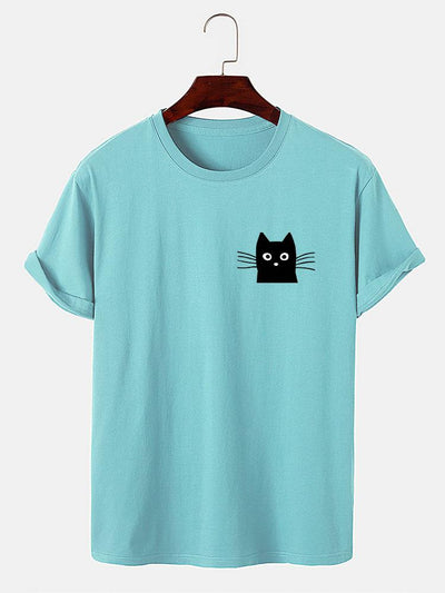 Ivan® | Cat Face Print T-Shirt