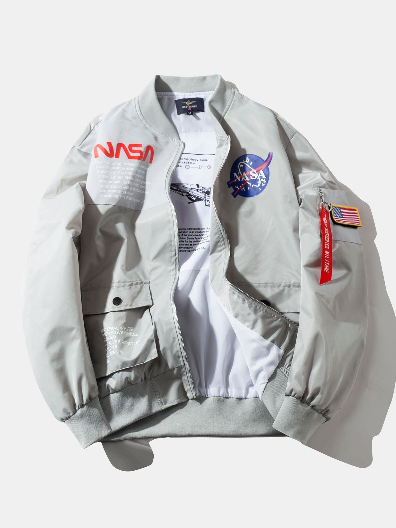 Holden | Oversized NASA Print Bomber Jacket
