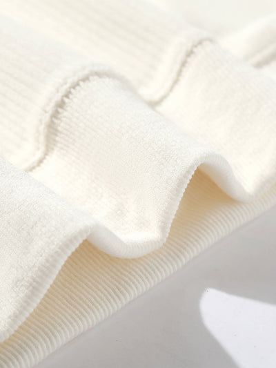 Adam | Paneled Corduroy Raglan Sleeves Hoodie