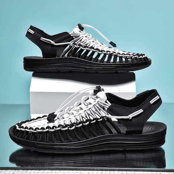 MEN'S HANDWOVEN BEACH SANDALS