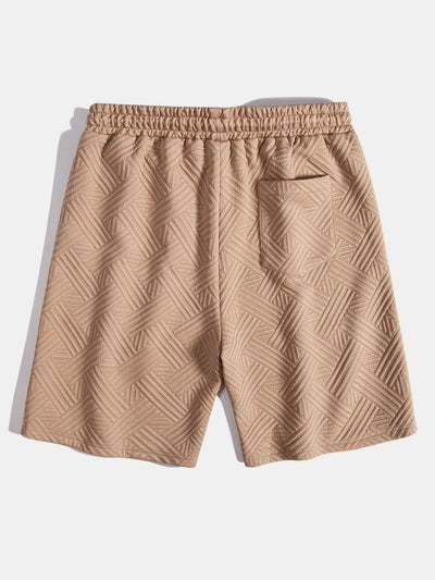 Apolinar® | Texture Jacquard Button Up Shirt & Shorts