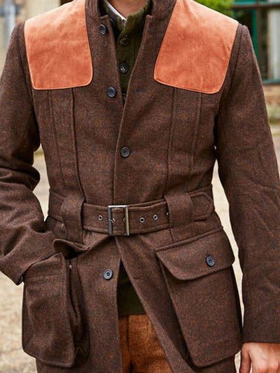 Sede Wool Patchwork Doble Pocket Lace-p Casal Jacket D