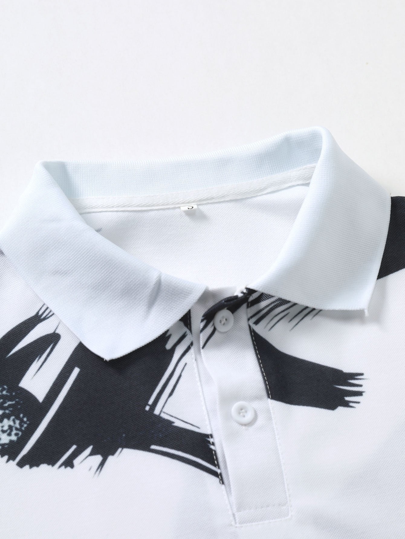 Kevin® | Brushstroke Print Polo Shirt