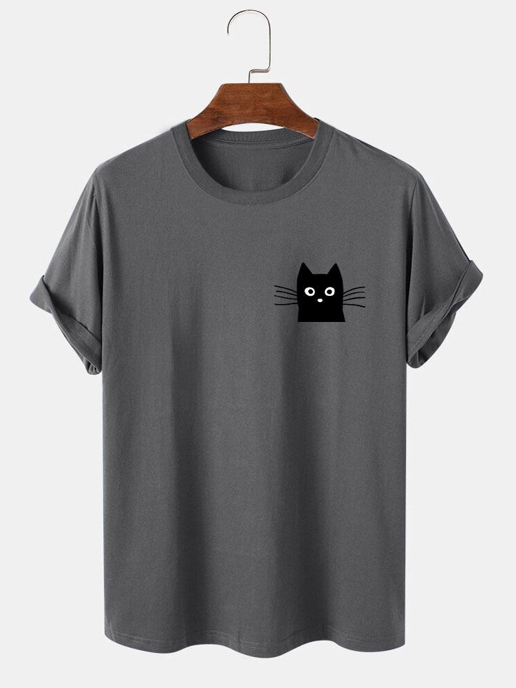 Ivan® | Cat Face Print T-Shirt