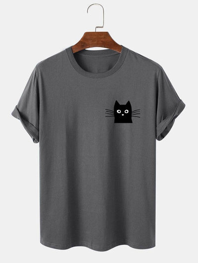 Ivan® | Cat Face Print T-Shirt