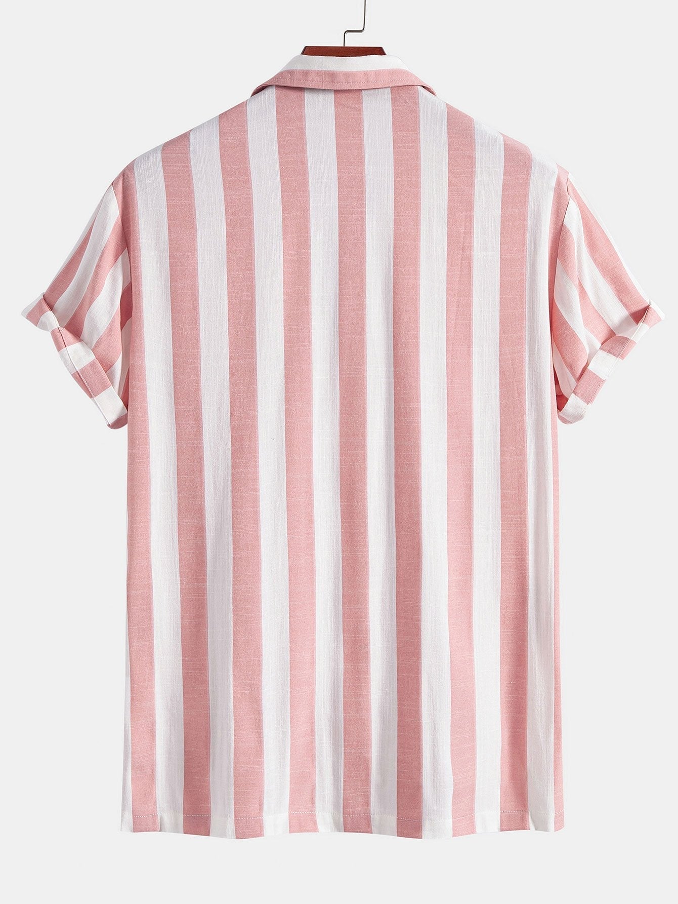 Alfio® | Striped Cuban Collar Shirt