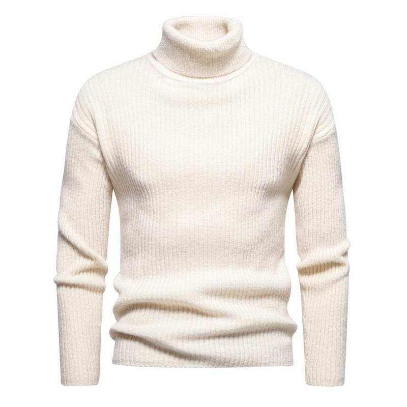 Men's Trtleneck Solid Color Sweater