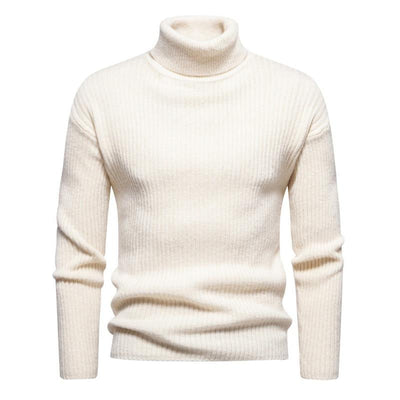 Men's Trtleneck Solid Color Sweater