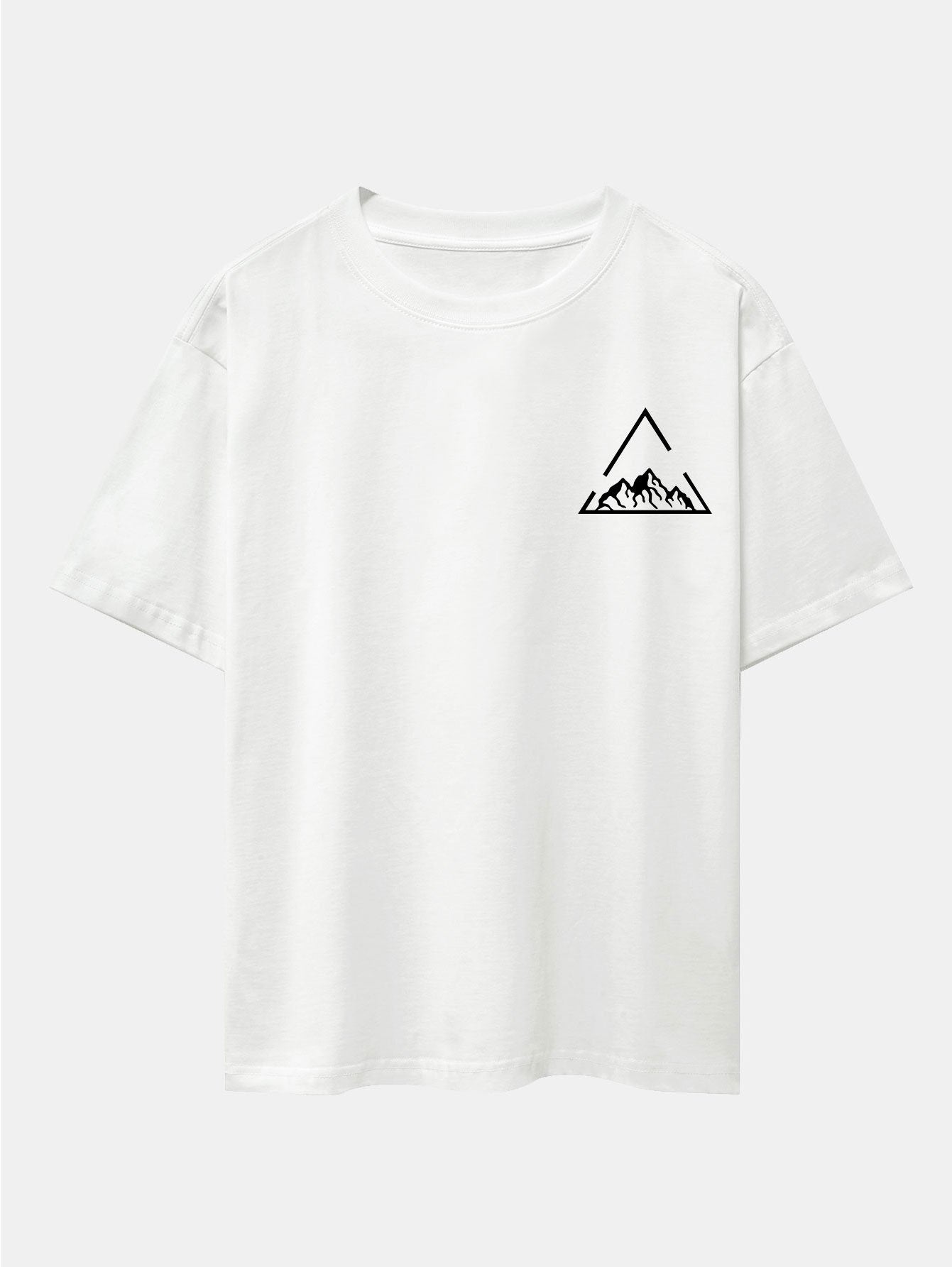 Lloyd® | Triangle Mountain Print Drop Shoulder Oversize T-Shirt