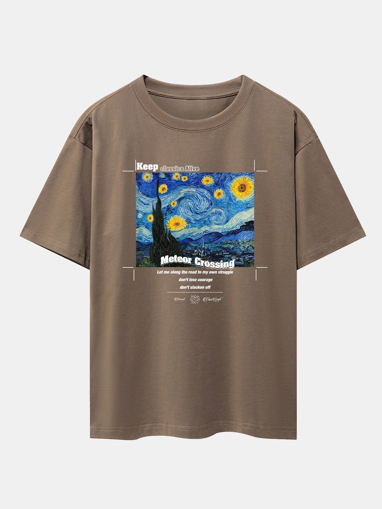 Aegon® | Abstract Painting Print Drop Shoulder Oversize T-Shirt