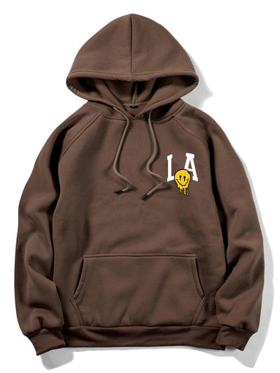 Quincy | LA Smiley Print Hoodie