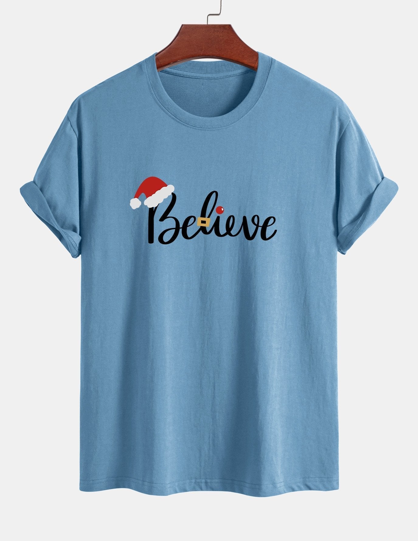 Aitor® | Christmas Believe Print Cotton T-Shirt