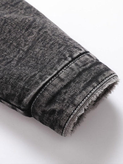Emmett | Teddy Lined Washed Denim Jacket
