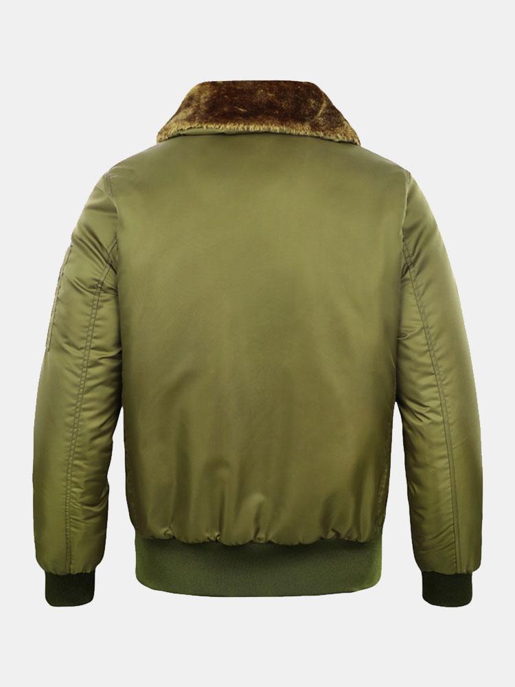 Ronan | Quilted Lined Bomber Jacket With Faux Fur Collar