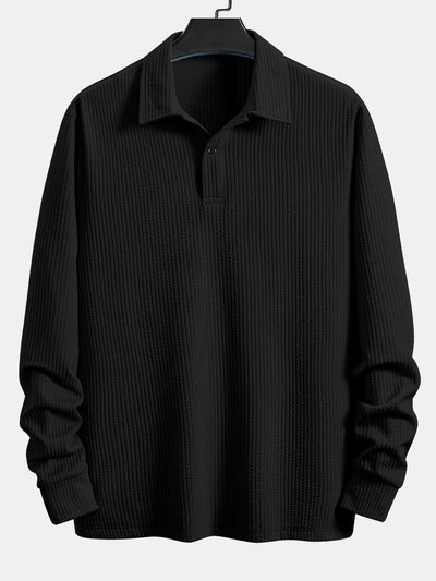 Mateo | Long Sleeve Ribbed Polo