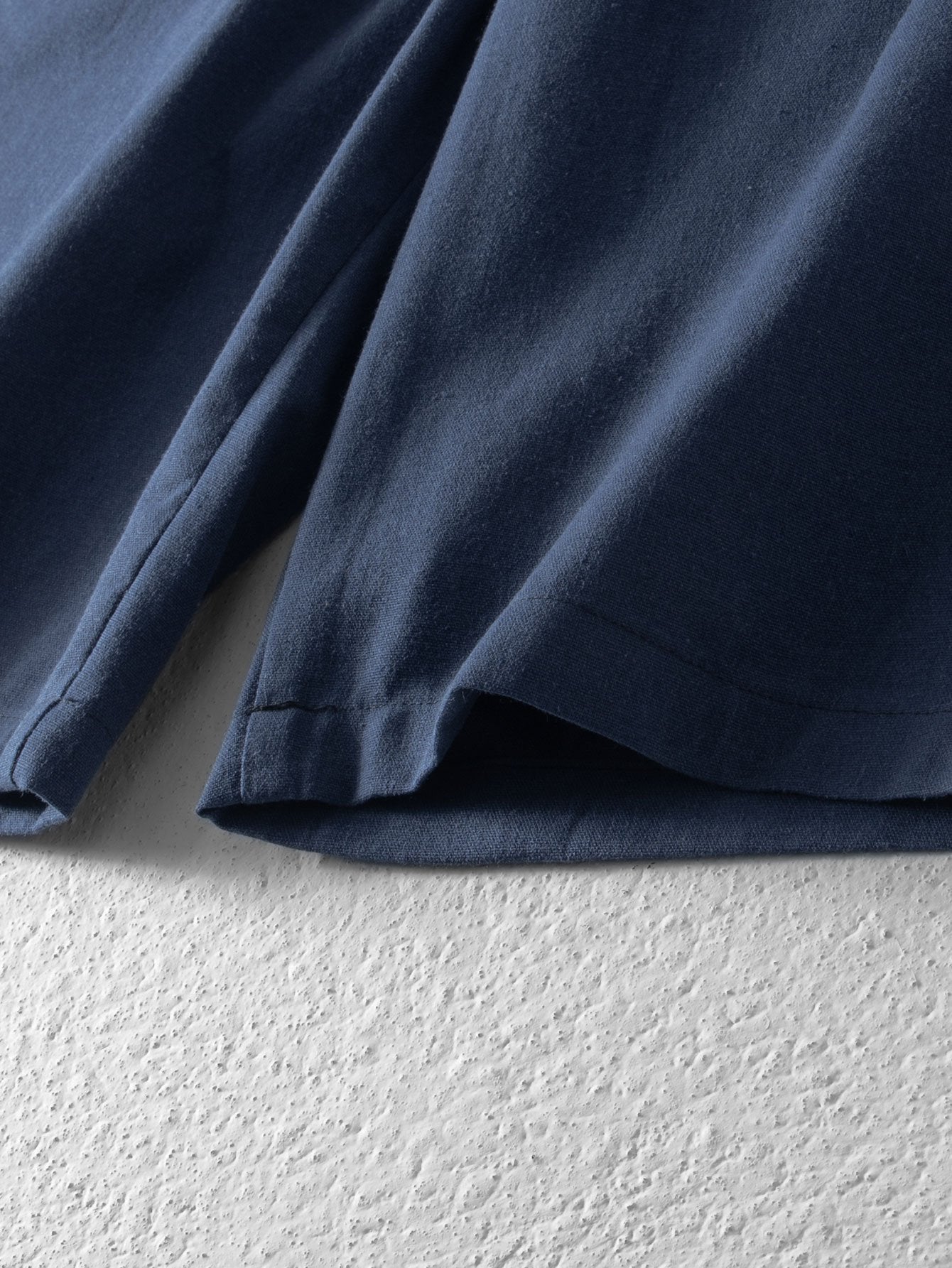 Badr® | Linen Cotton Blend Drawstring Shorts