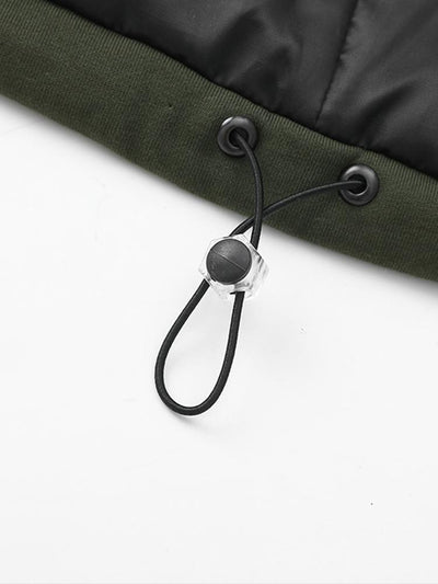 Caspian | Contrast Zip Up Hooded Puffer Coat