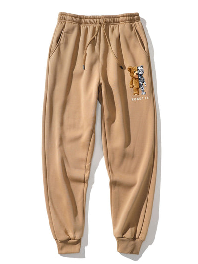 Bandele® | Robot Bear Print Jogger Pants