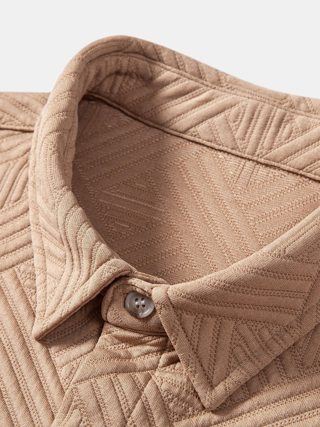 Apolinar® | Texture Jacquard Button Up Shirt & Shorts