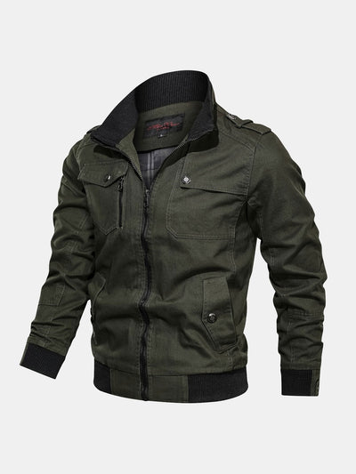 Luis | Chino Zip Up Jacket