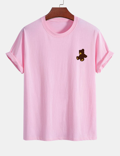 Yoab® | Teddy Bear Print Cotton T-Shirt