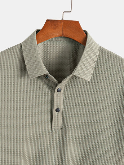 Crisanto® | Short Sleeve Textured Polo