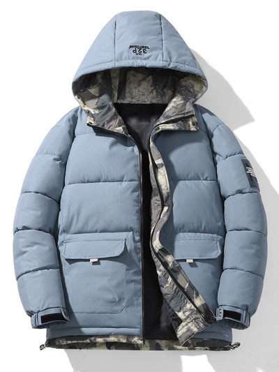 Storm | Camouflage Lined Pockets Hooded Puffer Coat
