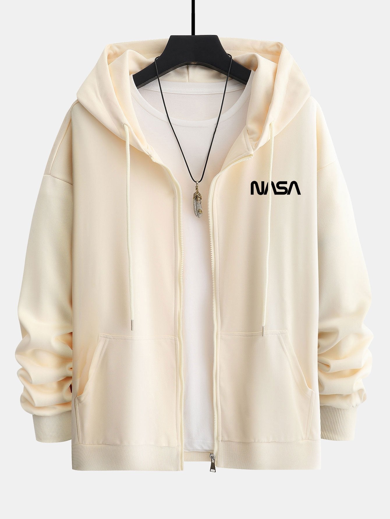 Benjamin | NASA Print Relax Fit Zip Hoodie
