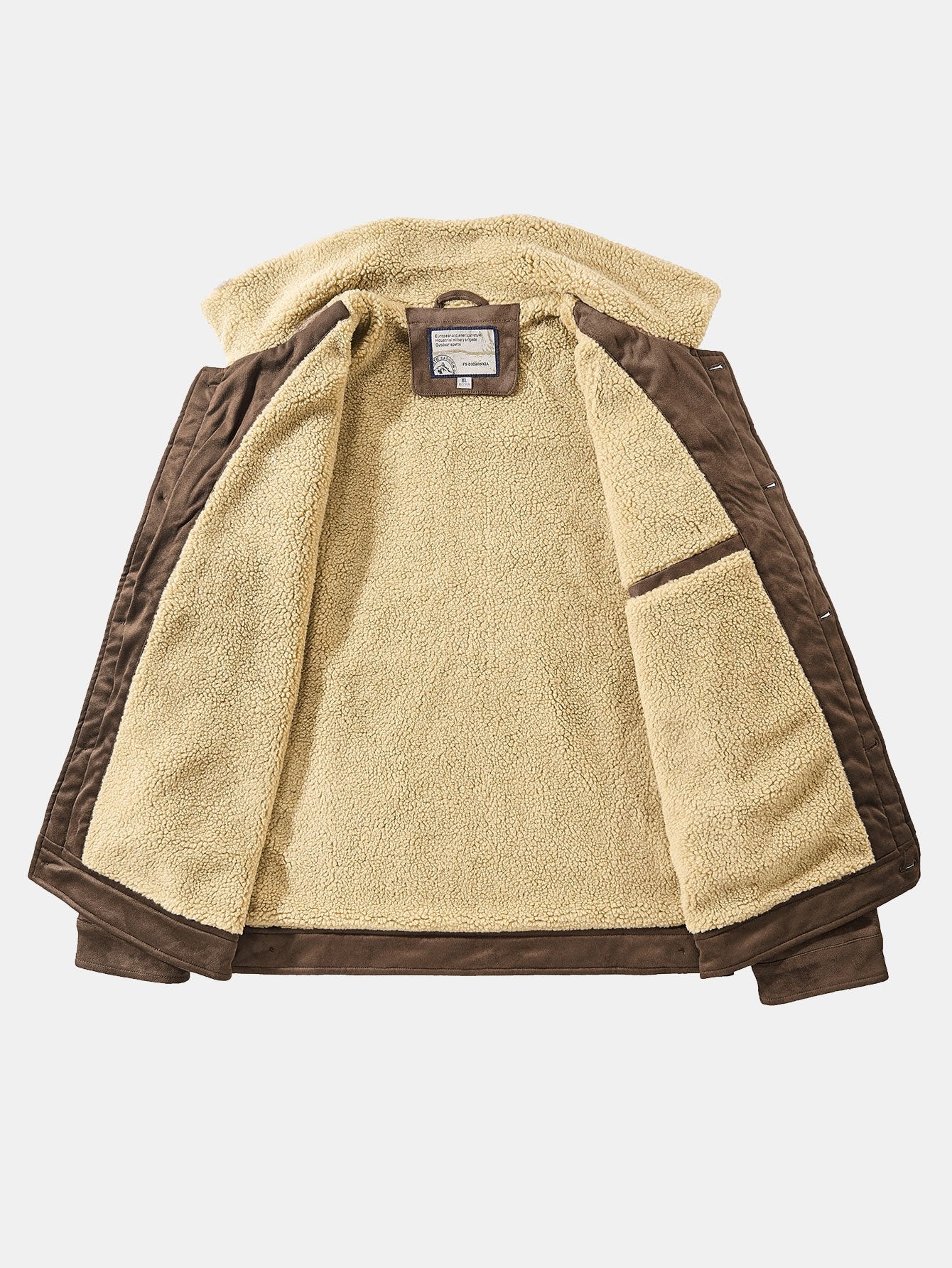 Gustavo | Teddy Lined Faux Suede Jacket