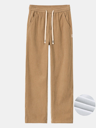 Galo® | Polar Fleece Lined Straight Leg Corduroy Pants