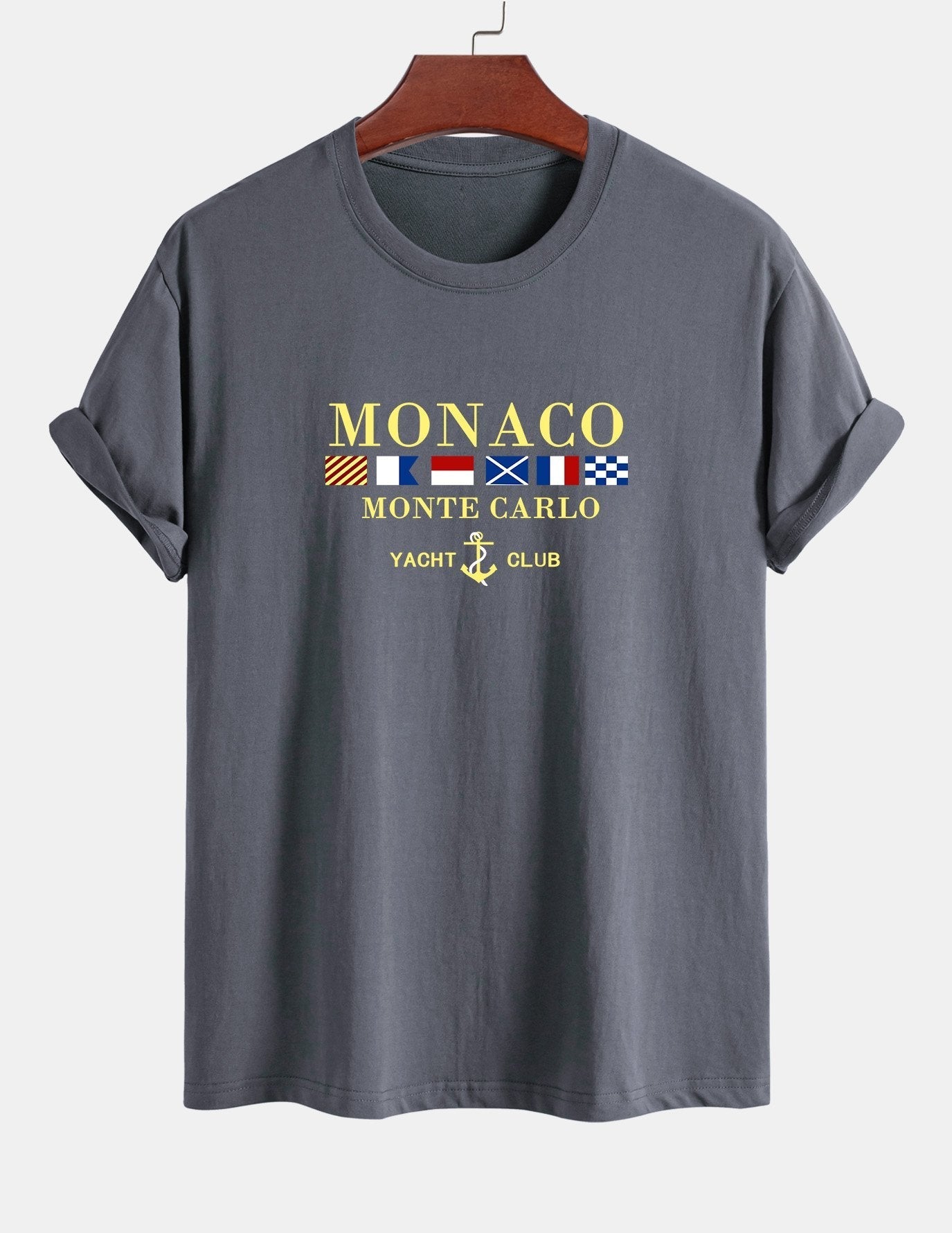 Arnaldo® | Monaco Slogan Print Cotton T-Shirt