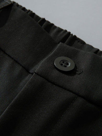 Eustaquio® | Relax Fit Elastic Waist Straight Leg Trousers