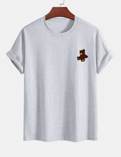 Yoab® | Teddy Bear Print Cotton T-Shirt