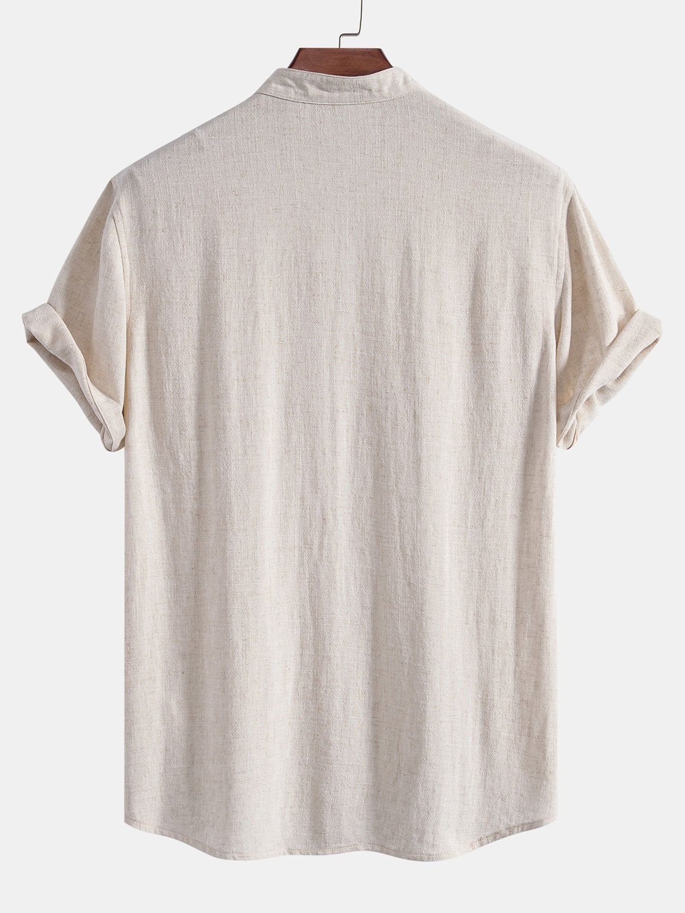 Adam® | V Neck Linen Rayon Blend Shirt & Straight Leg Linen Pants