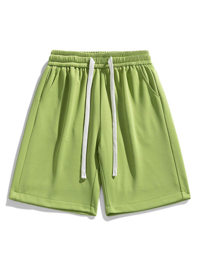 Castiel® | Basic Textured Drawstring Shorts